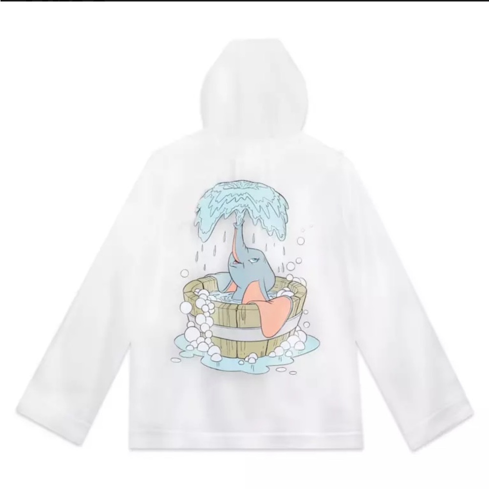 Rare Dumbo Hooded Rain Jacket for Women size Large